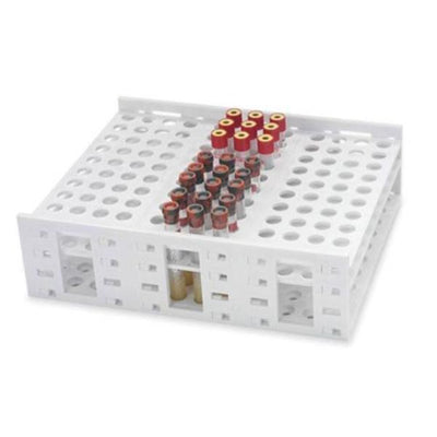 Marketlab Monster Test Tube Rack 12-16mm 120 Place White Each - 1507