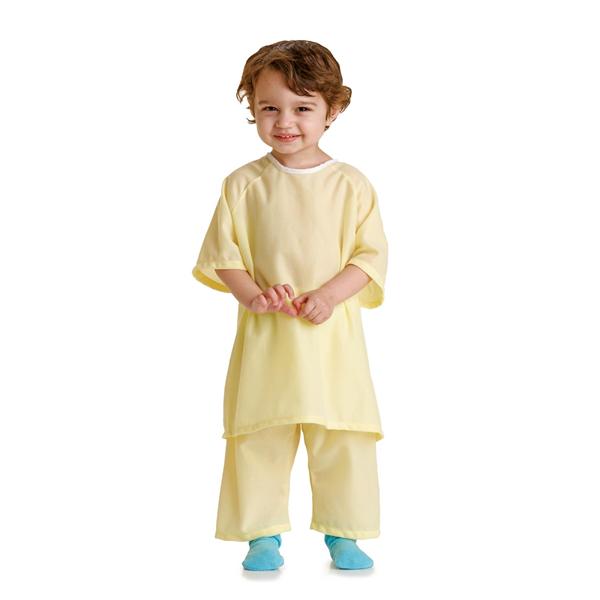 Medline Industries Inc Shirt Patient Fabric Snuggly Solids Small Yellow Pediatric 2/Dz - MDT011277S