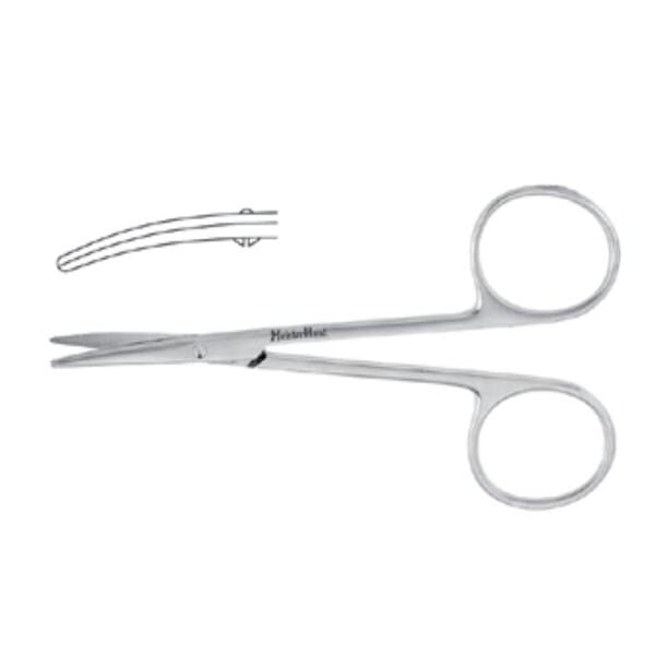Miltex Scissors Strabismus Meister-Hand 4-1/2" Curved Stainless Steel Each - Integra Miltex - MH5-314