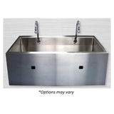 Mac Medical Sink Scrub 20.5x23.5x47" #4 Finish Sloping Basin Each - ES47-IR
