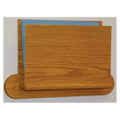 Wooden Mallet Holder Chart 11-1/2x17-1/2x3-1/2" Med Oak Med Oak With 1 Pocket Eachch - OCHO20-1MO