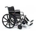 Graham Wheelchair Transport Traveler HD 500lb Capacity Hammertone Elevating Legrest Each - Field/Everest &Jennings - 3G010430