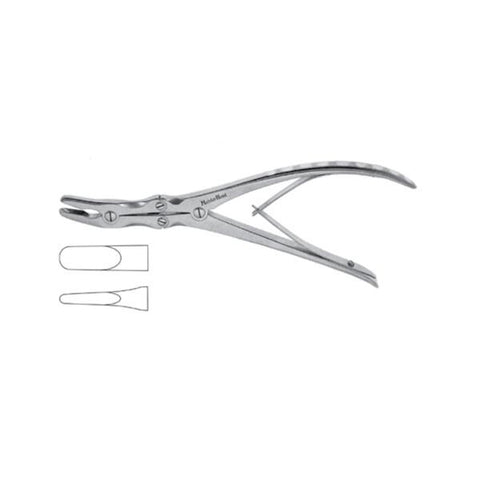 Miltex Rongeur Leksell Meister-Hand 9-1/2" Curved Standard 8mm Bite Stainless Steel Each - Integra Miltex - MH25-511