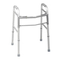 Medline Industries Inc Walker 300lb Capacity Gray/Silver Glides 17.5x225-32" 2 Button Junior 4/Ca - MDS86410J4