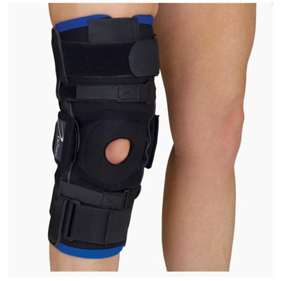 Deroyal Industries Inc Brace Wraparound Warrior Regular Knee Tri-Tex Black Size Medium Universal Each - 14611006