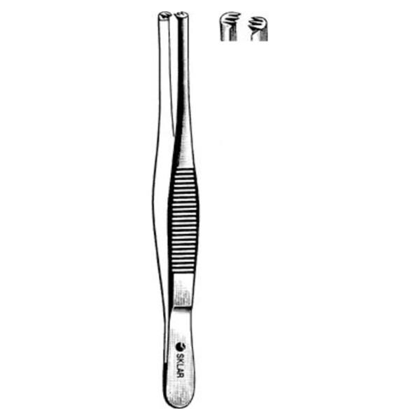 Sklar Instruments Forcep Tissue 5-1/2" 3x4 Teeth Each - 19-1655