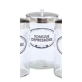 Graham Jar Sundry 7x4-1/4" Clear Glass With Stainless Steel Cover Each - Field/Everest &Jennings - 3454A T