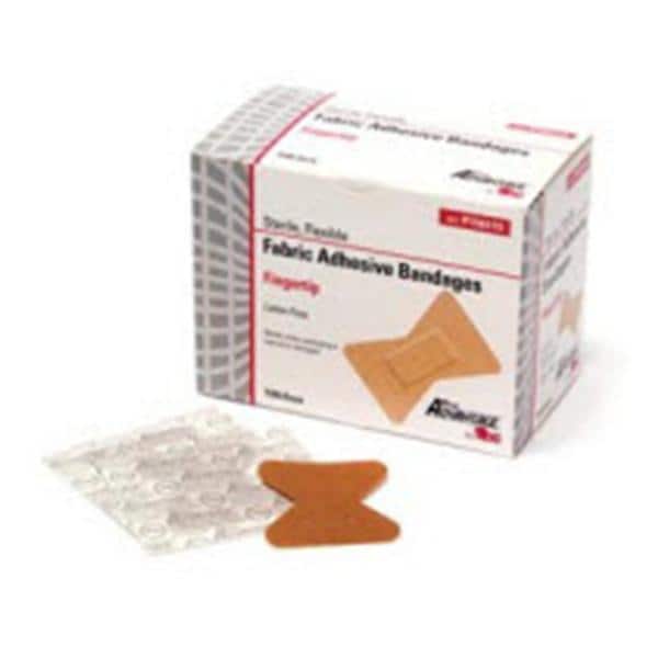 National Distribution & Contra Bandage Pro-Advantage 1.75x2" Elastic/Fabric Tan LF Non-Sterile 100/Bx, 12 BX/CA - NDC P150115