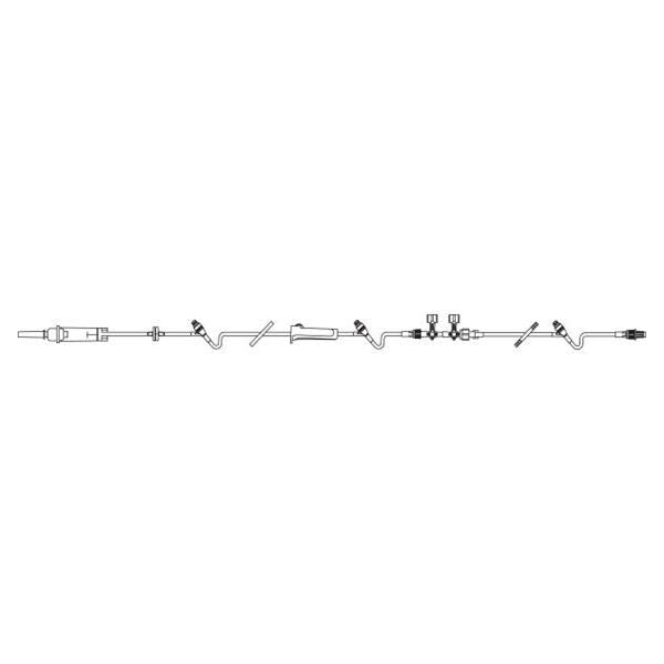 Baxter Healthcare IV Solution Set Continu-Flo 10Drp M LL Adptr/Clr Primary Infusion Spike 48/Ca - 2C6254