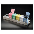 Simport Plastics Ltd. EasyDip Staining Set Holder For 6 M900 Bottles 425x102x38mm Silver Aluminum 1/Ca - M906