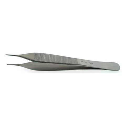 BR Surgical, LLC Forcep Micro Adson 4-3/4" Serrated Stainless Steel Each - BR10-17612