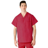 Medline Industries Inc Shirt Scrub 50% Polyester / 50% Cotton AngelStat Unisex Rspbry Lg Rvrsbl Pckt Each - 610NTRL-CA