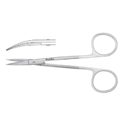 Miltex Scissors Iris Meister-Hand 4-1/2" Curved Tungsten Carbide Each - Integra Miltex - MH5-306TC