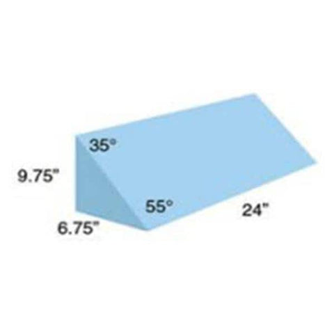 Alimed, Inc Wedge Positioning 55/35 Degree Double Angle Polyfoam Blk Vnl Cvr 9.75x6.75x24 Each - 95-150