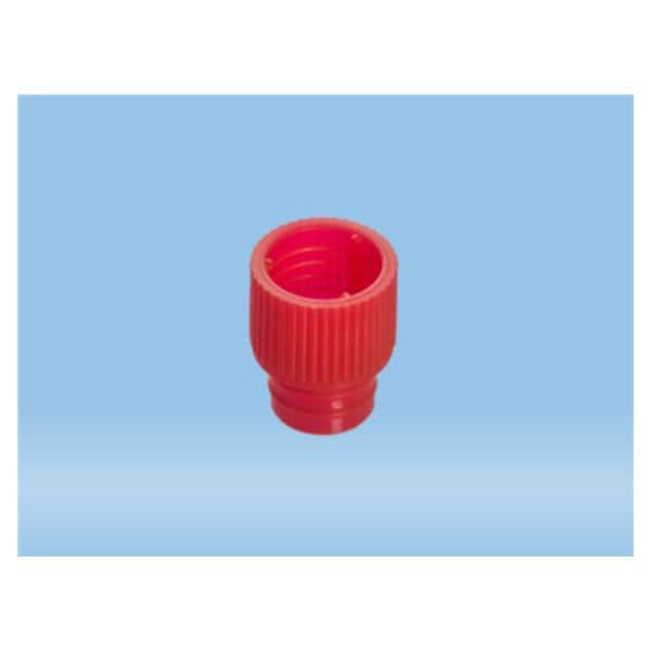 Sarstedt, Inc Push Tube Cap LDPE Red 12mm 1000/Pk - 65.809.306
