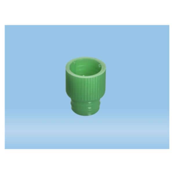 Sarstedt, Inc Push Tube Cap LDPE Green 12mm 1000/Pk - 65.809.302