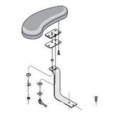 Midmark Corporation Armrest Accessory For 425/427 Physician Stool Shadow Gray Each - 002-0275-232