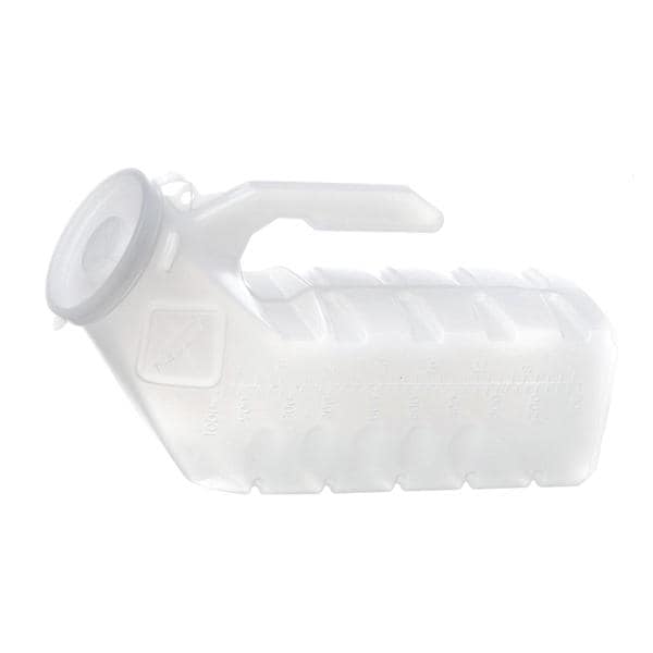 Medline Industries Inc Urinal Patient 32oz Translucent Plastic Male With Handle/Lid 12/Ca - DYND80234