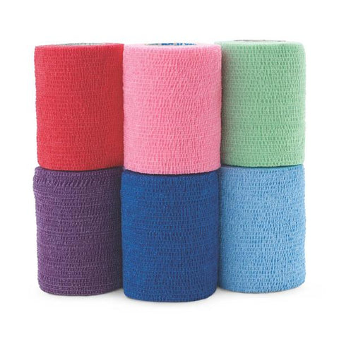Medline Industries Inc Bandage CoFlex Med Elastic 3"x5yd Colorpack 24/Ca - MDS086003CP