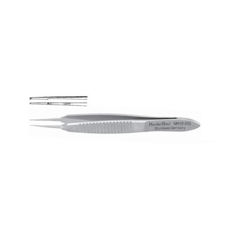 Miltex Forcep Suture Bonn Meister-Hand 2.75 .12mm Tp/Ty Pltfrm Strt 1x2Tth Micro SS Each - Integra Miltex - MH18-835