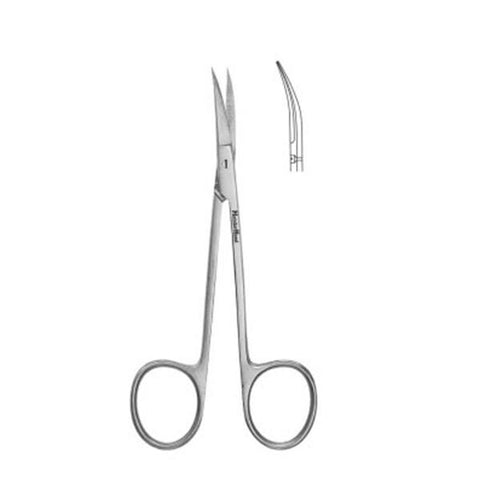Miltex Scissors Iris Meister-Hand 3-1/2" Curved 20mm Stainless Steel Each - Integra Miltex - MH18-1398