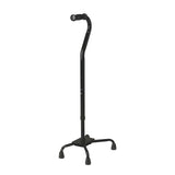 Medline Industries Inc Cane Quad Basic Bariatric Steel 500lb Capacity 29-38" Black Adult 1Ea/Ca - MDS86222XW