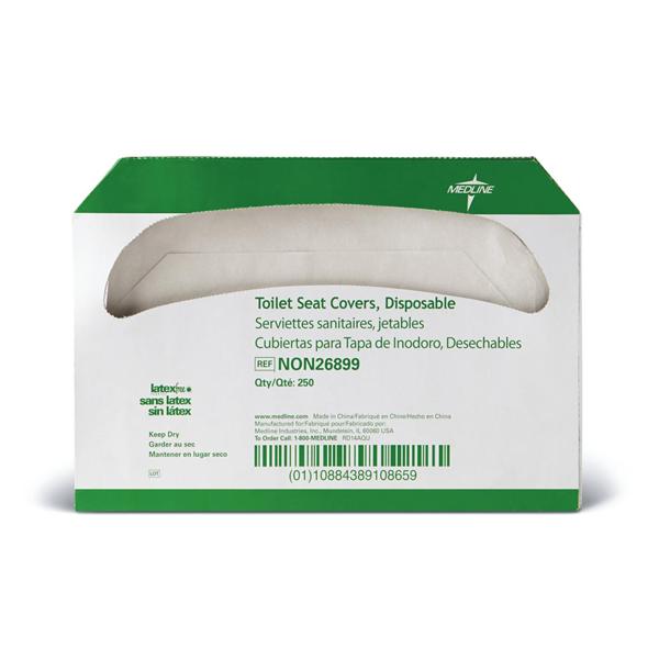 Medline Industries Inc Cover Toilet Seat Rest Assured White 5000/Case - NON26899