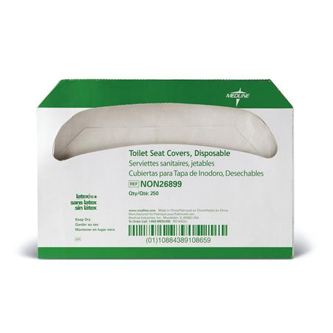 Medline Industries Inc Cover Toilet Seat Rest Assured White 5000/Case - NON26899