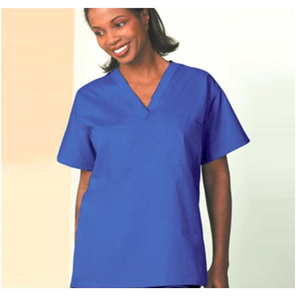 Fashion Seal Shirt Scrub 65% Polyester / 35% Cotton Fashion Blend Unisex Blubry Md Rvrsbl Each - 6767-M