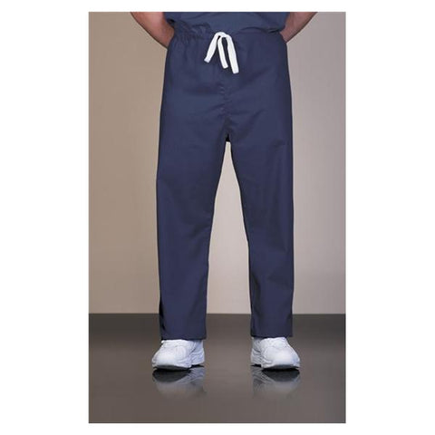 Fashion Seal Pant Scrub 55% Cotton / 45% Polyester Unisex Navy Small Reversible 1 Pocket Each - 895-S