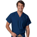 Fashion Seal Shirt Scrub 55% Cotton / 45% Polyester Fashion Blend Unsx Nvy Lg Rvrsbl Pckt Each - 6785-L
