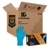 Kimberly Clark Professional Gloves Food Service Kleenguard G10 PF Nitrile Latex-Free 9.5 in Lg Blue 1000/Ca - 57373