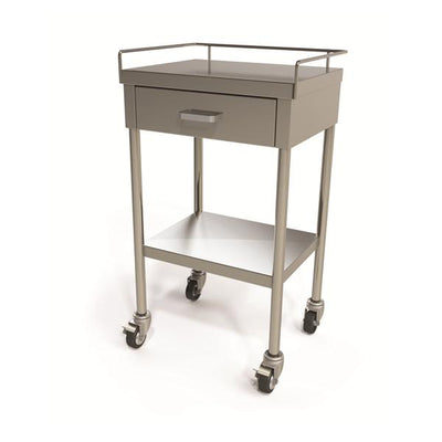 Mac Medical Table Utility 16x20x34" 3" Casters 1 Drawer Each - T0086