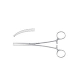 Miltex Forcep Kocher Meister-Hand 5-1/2" Serrated Curved 1x2 Teeth Stainless Steel Each - Integra Miltex - MH7-68