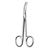 Sklar Instruments Scissors Suture Shortbent Sklarlite 3-1/2" Blunt/Blunt Smooth Curved SS Each - 23-1191