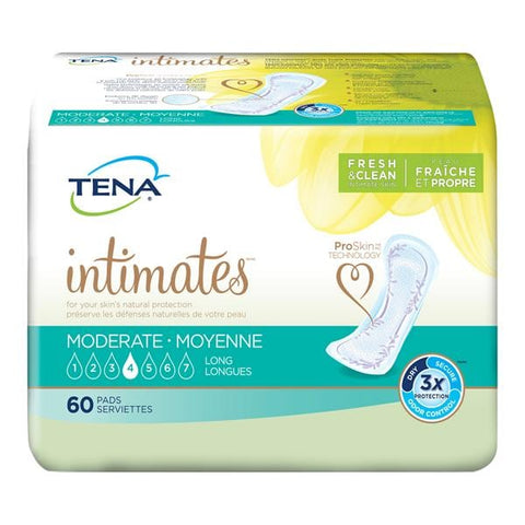 SCA Incontinence Pad Tena Serenity Unisex Long 12" Moderate White 3x60/Ca - 54375