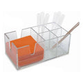 Marketlab Organizer Container For Small Bio-Screen Wipes Acrylic 8-1/2x3-1/4x4-1/2" Each - 1355
