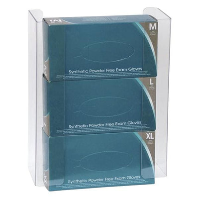 Omnimed Inc Glove Box Holder PETG Plastic Triple Clear Each - 305362