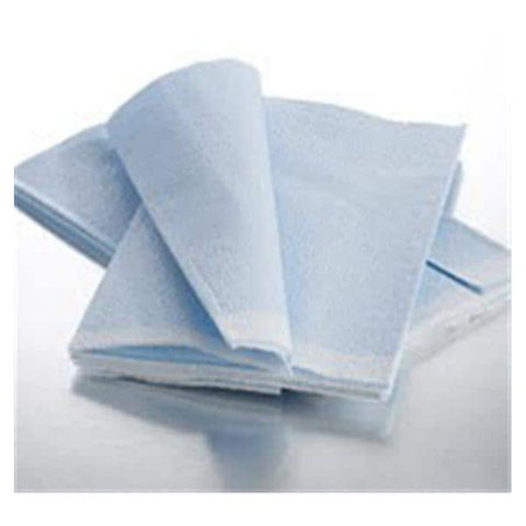 Graham Medical Drape Sheet Fanfold 40 in x 48 in Blue 3 Ply 50/Ca - 70317N