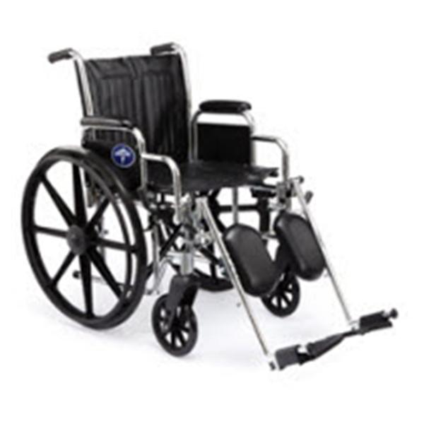 Medline Industries Inc Wheelchair Transport Excel 2000 300lb Capacity Navy Elvtng Ftrst Lgrt Pd Each - MDS806300NVY