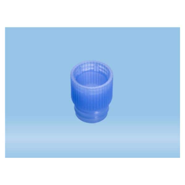 Sarstedt, Inc Push Tube Cap LDPE Blue 13mm 1000/Pk - 65.806.306