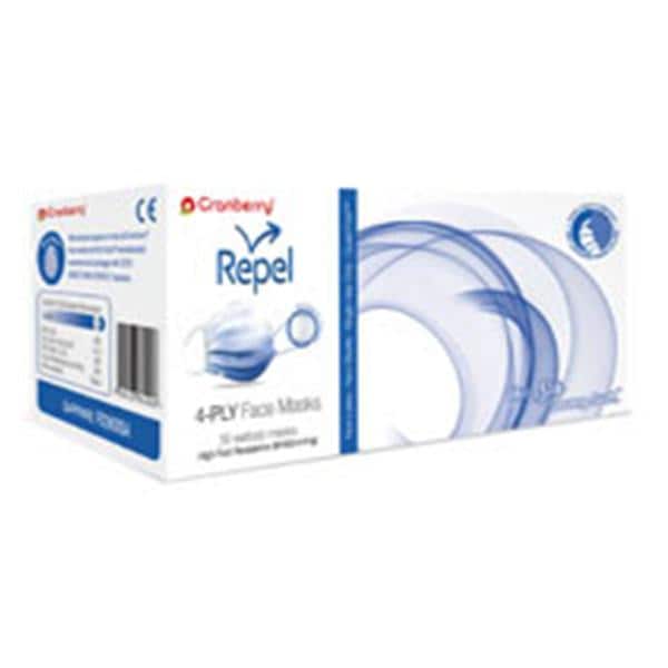 Pro2 Solutions, Inc Mask Procedure Repel ASTM Level 3 Quad Fold Sapphire 50/Bx - R2960SA