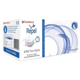 Pro2 Solutions, Inc Mask Procedure Repel ASTM Level 3 Quad Fold Silver / Pearl 50/Bx - R2960SI