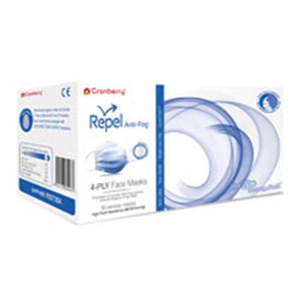 Pro2 Solutions, Inc Mask Procedure Repel Anti-Fog ASTM Level 3 Quad Fold Sapphire 50/Bx - R2970SA