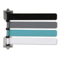 Omnimed Inc Flag System Exam Room 8" Wall Mount Gry/Blk/Turq/Wht Pwd Ct Alum W/ 4Flg Each - 291714COLOR