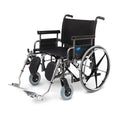 Medline Industries Inc Wheelchair Hemi Excel Shuttle Extra Wide 850lb Blk Elvt Lgrst Dsk Arms Adult Each - MDS809850