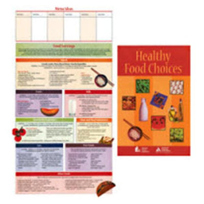 Nasco Healthcare, Inc Handout Pocket Healthy Food Choices: Foldout Meal Planning Tool 25/Pk - WA23092