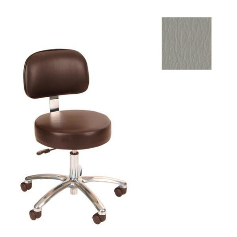 Winco Mfg, LLC Chair Task Gray 2" Casters Adjustable Backrest 5 Leg Each - 4450-07