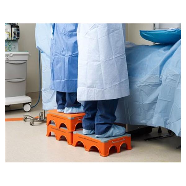 Sandel Medical Industries Stool Step Ergo-Step Orange/Gray Anti-Skid Feet 4/Ca - 1170