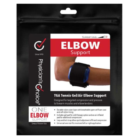 Bird & Cronin Support TGA Adult Regular Tennis Elbow Air/Gel Black Universal Each - 50007425